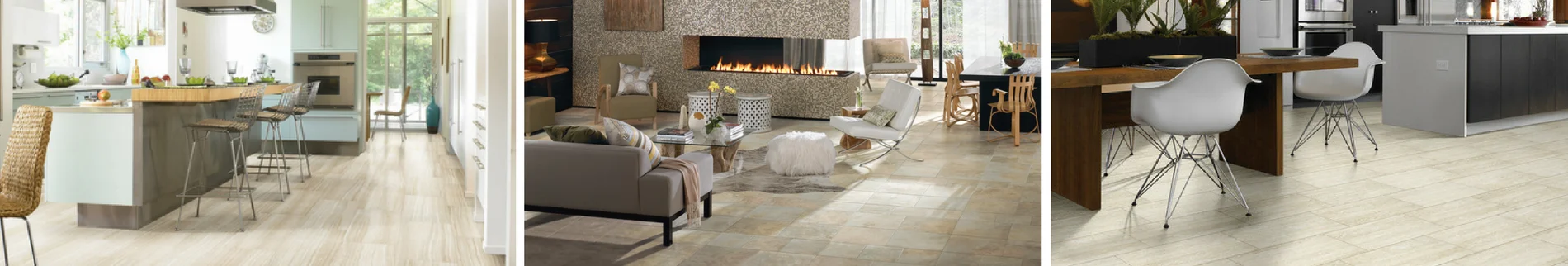 wood look flooring room scenes